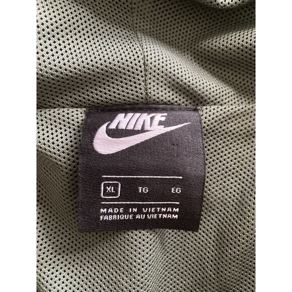 Nike Windrunner Sportswear Cropped Military Green Lightweight Jacket Size XL - Picture 7 of 7